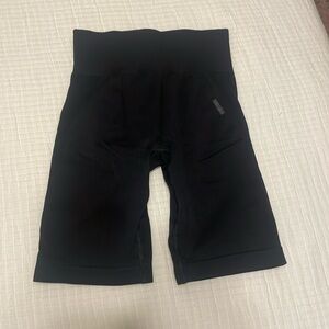Women’s Long Black Gymshark Biker Shorts Size S